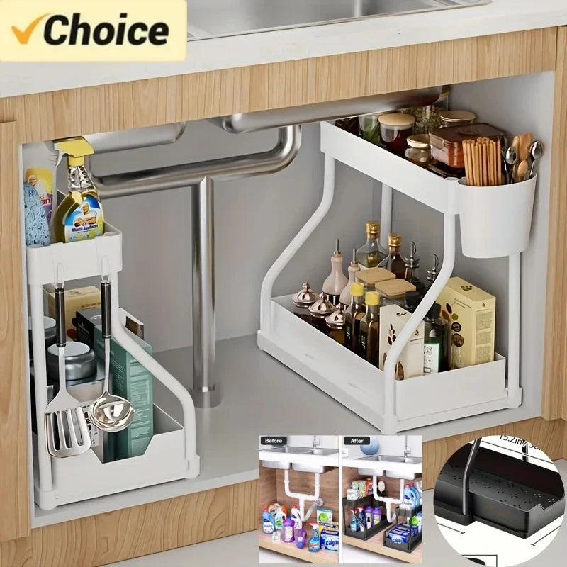 2 Tier Under Sink Organizer